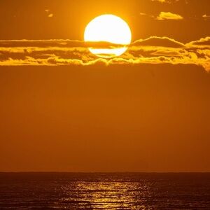 Sunset Over Ocean Wall Art